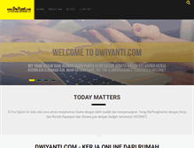 Tablet Screenshot of dwiyanti.com
